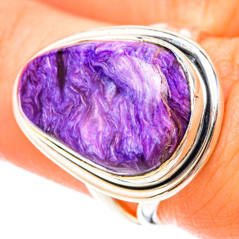 Charoite Rings handcrafted by Ana Silver Co - RING119654