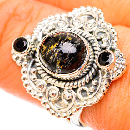 Black Copper Onyx Rings handcrafted by Ana Silver Co - RING119657