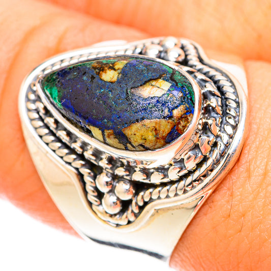 Azurite Rings handcrafted by Ana Silver Co - RING119660