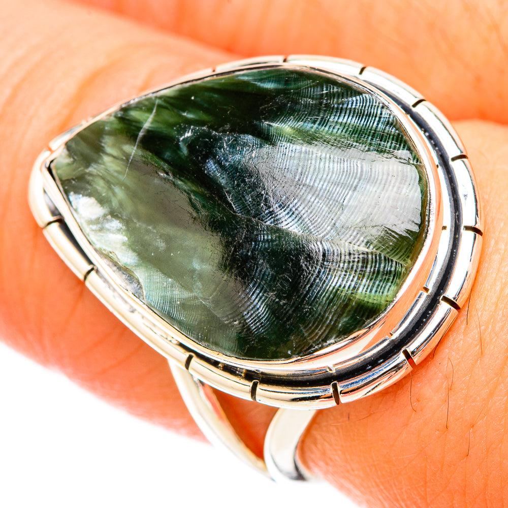 Seraphinite Rings handcrafted by Ana Silver Co - RING119670