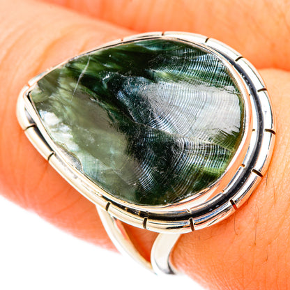 Seraphinite Rings handcrafted by Ana Silver Co - RING119670