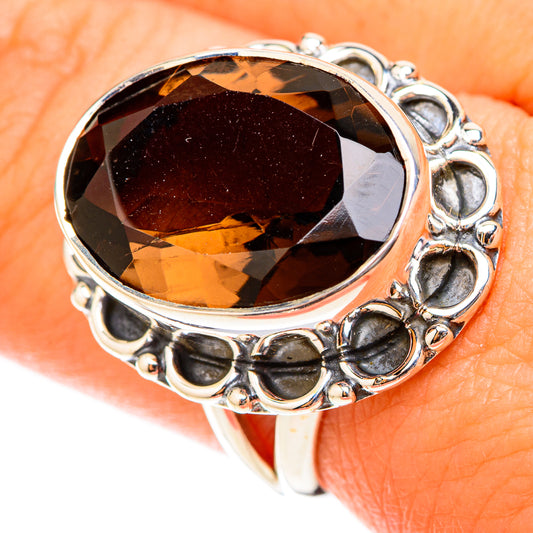 Smoky Quartz Rings handcrafted by Ana Silver Co - RING119674