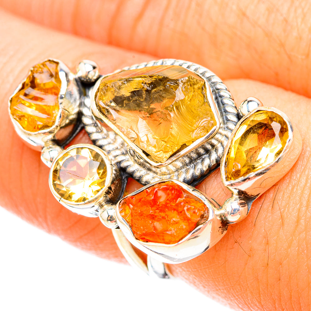 Citrine Rings handcrafted by Ana Silver Co - RING119675