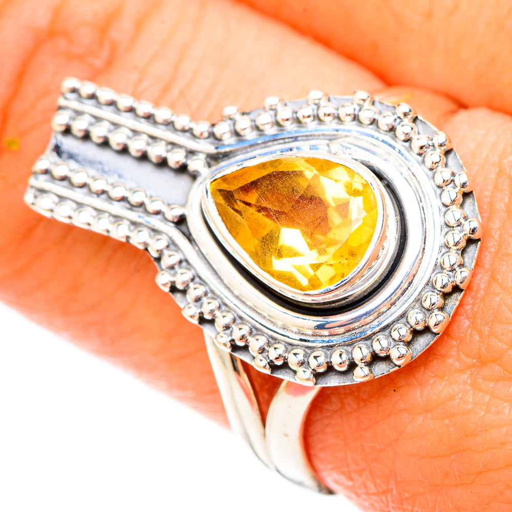 Citrine Rings handcrafted by Ana Silver Co - RING119676