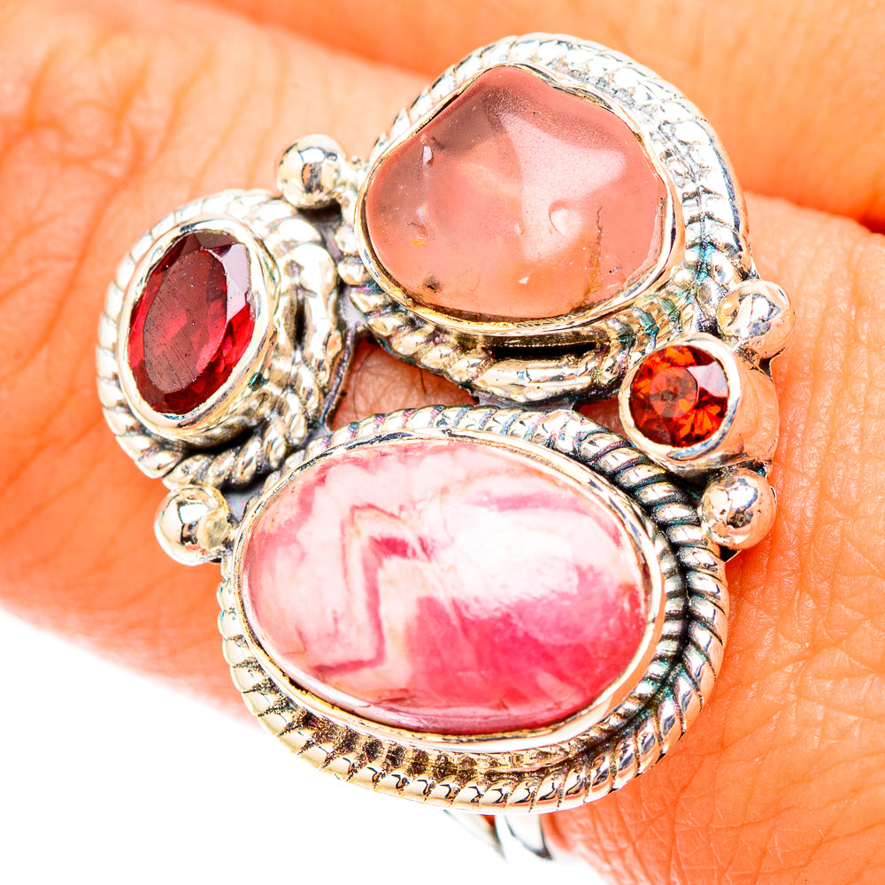 Rhodochrosite Rings handcrafted by Ana Silver Co - RING119678