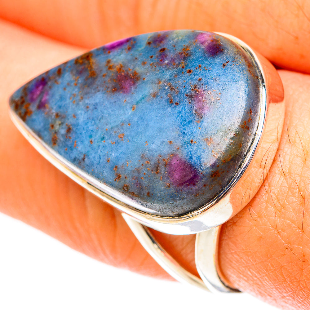 Ruby Fuchsite Rings handcrafted by Ana Silver Co - RING119691