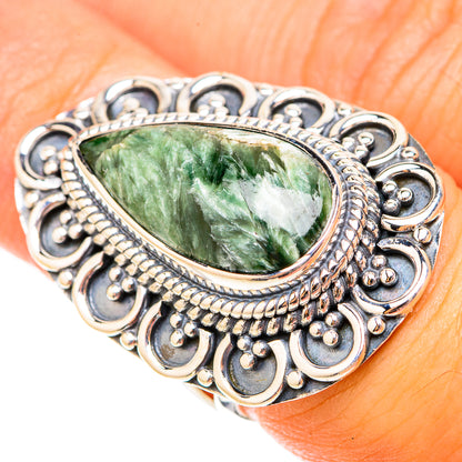 Seraphinite Rings handcrafted by Ana Silver Co - RING119693