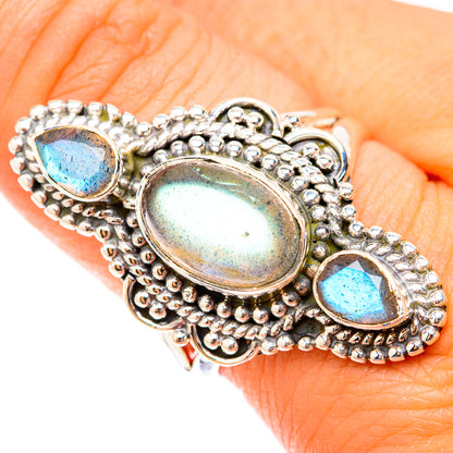 Labradorite Rings handcrafted by Ana Silver Co - RING119700