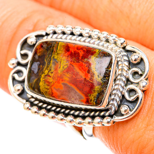 Moroccan Agate Rings handcrafted by Ana Silver Co - RING119704