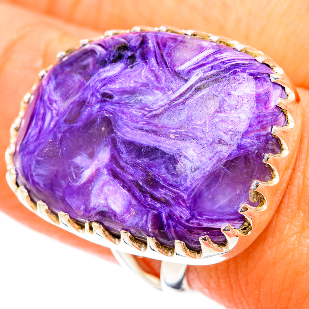 Charoite Rings handcrafted by Ana Silver Co - RING119713