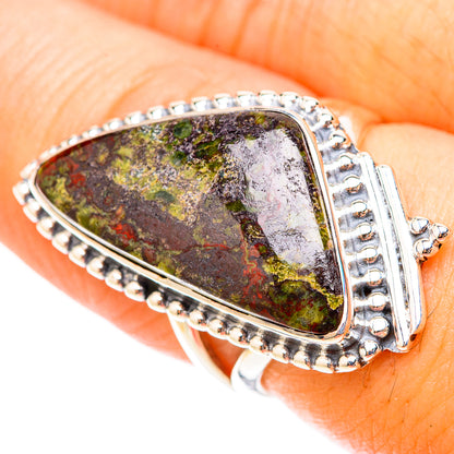Dragon's Blood Stone Rings handcrafted by Ana Silver Co - RING119725