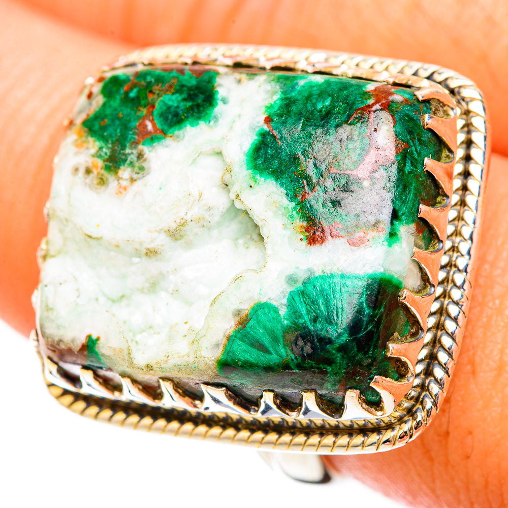 Malachite Rings handcrafted by Ana Silver Co - RING119739