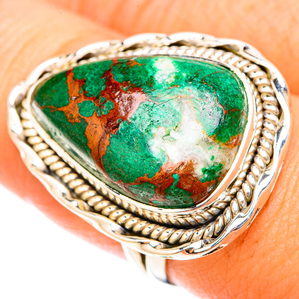 Malachite Rings handcrafted by Ana Silver Co - RING119747