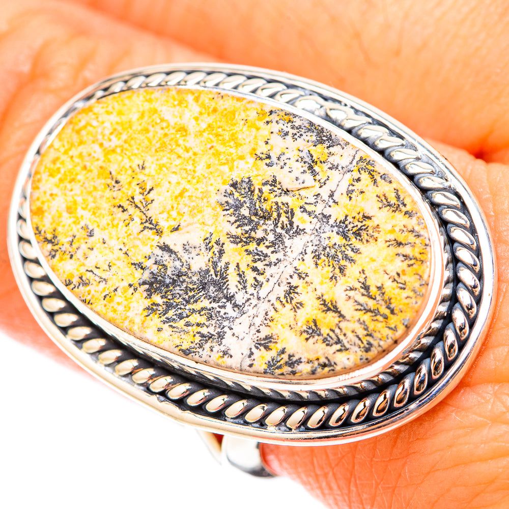 Germany Psilomelane Dendritic Rings handcrafted by Ana Silver Co - RING119749