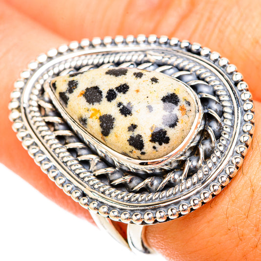 Dalmatian Jasper Rings handcrafted by Ana Silver Co - RING119750