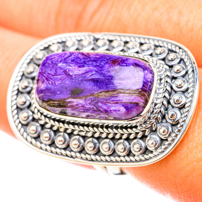 Charoite Rings handcrafted by Ana Silver Co - RING119763