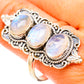 Rainbow Moonstone Rings handcrafted by Ana Silver Co - RING119769