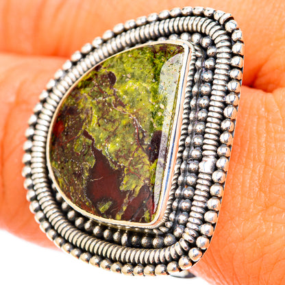 Dragon's Blood Stone Rings handcrafted by Ana Silver Co - RING119781