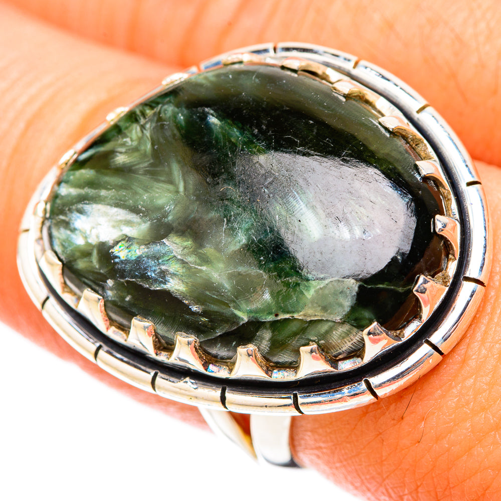 Seraphinite Rings handcrafted by Ana Silver Co - RING119782