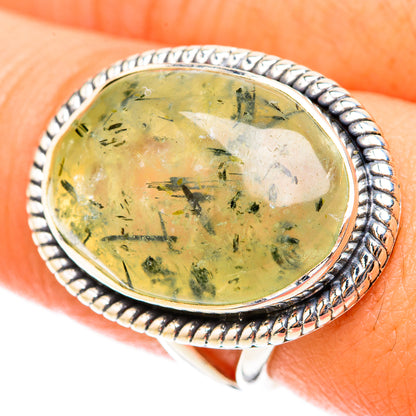 Prehnite Rings handcrafted by Ana Silver Co - RING119786