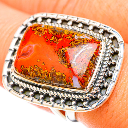 Moroccan Agate Rings handcrafted by Ana Silver Co - RING119790