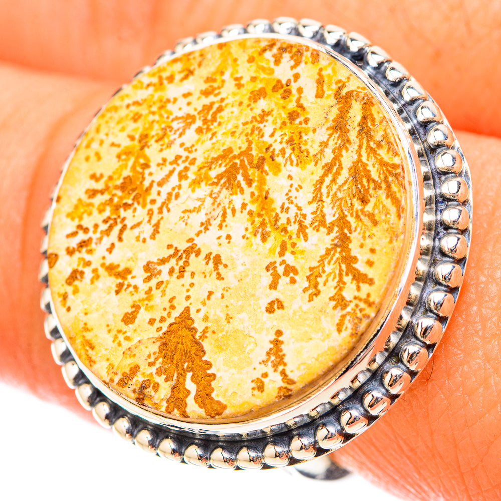 Germany Psilomelane Dendritic Rings handcrafted by Ana Silver Co - RING119791