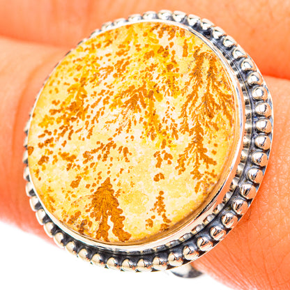 Germany Psilomelane Dendritic Rings handcrafted by Ana Silver Co - RING119791