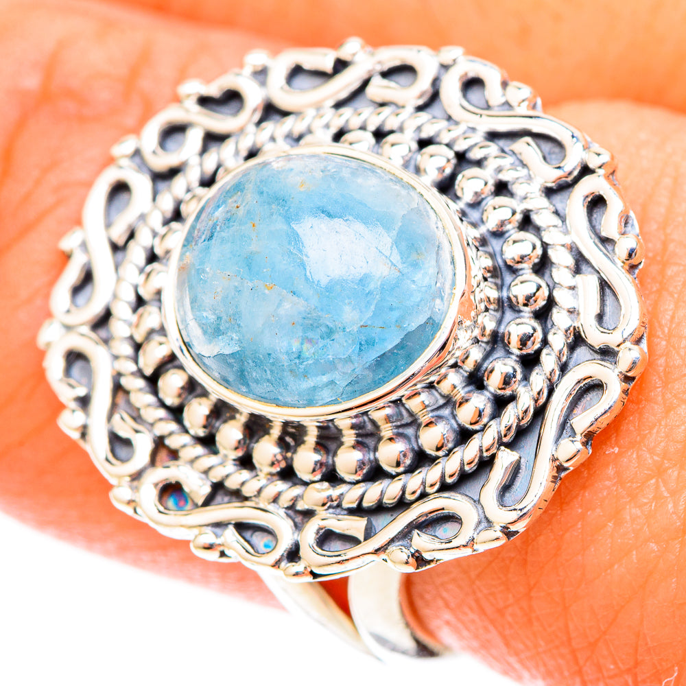Aquamarine Rings handcrafted by Ana Silver Co - RING119813