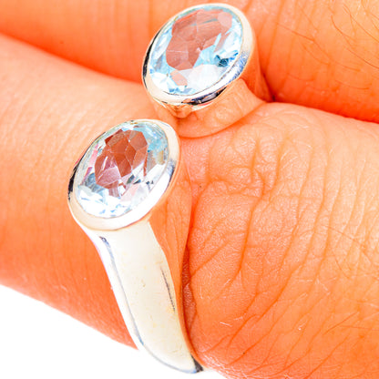 Blue Topaz Rings handcrafted by Ana Silver Co - RING119817