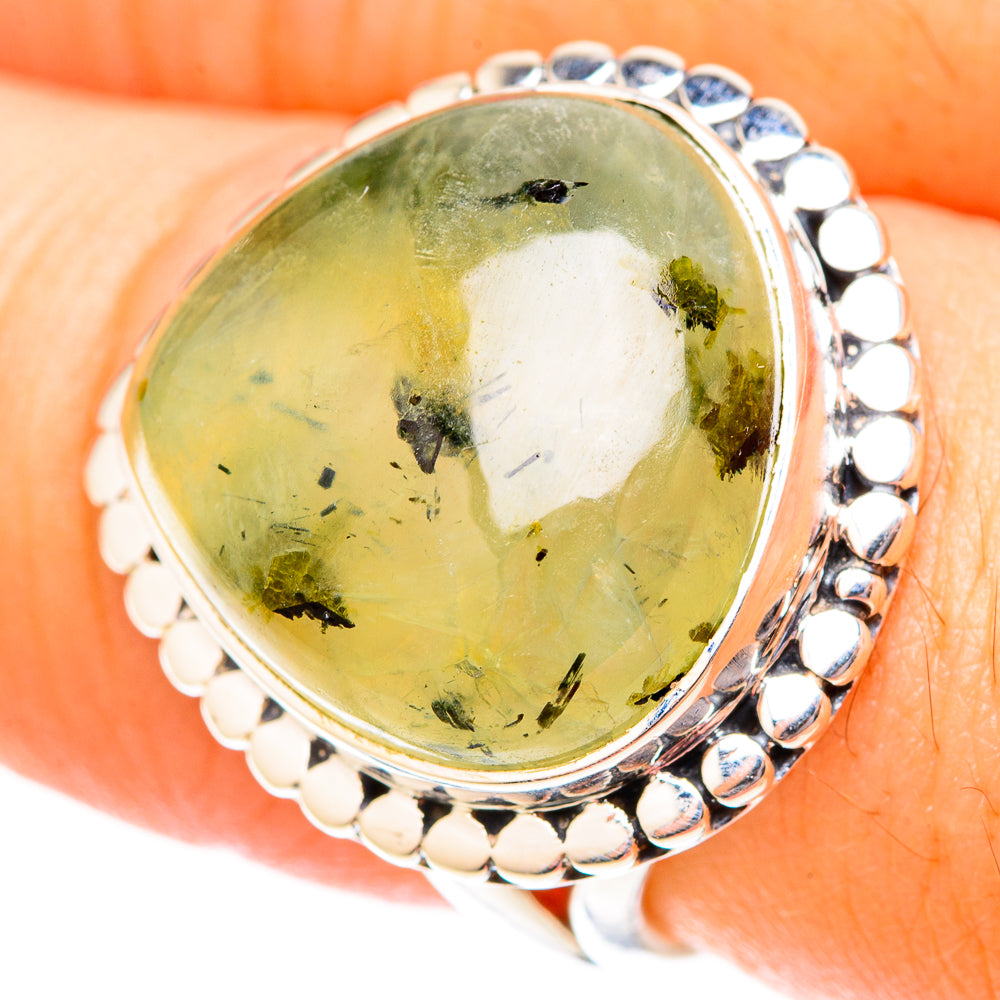 Prehnite Rings handcrafted by Ana Silver Co - RING119818
