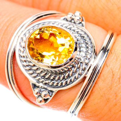 Citrine Rings handcrafted by Ana Silver Co - RING119826