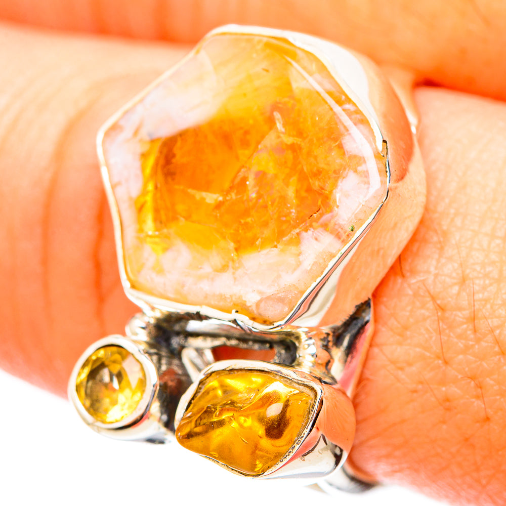 Citrine Rings handcrafted by Ana Silver Co - RING119827