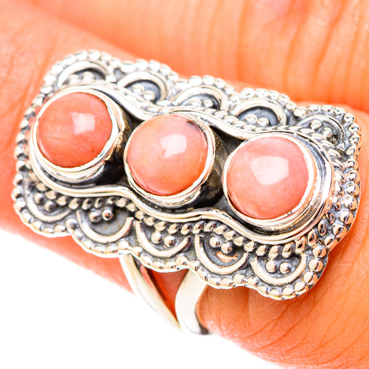 Pink Opal Rings handcrafted by Ana Silver Co - RING119828