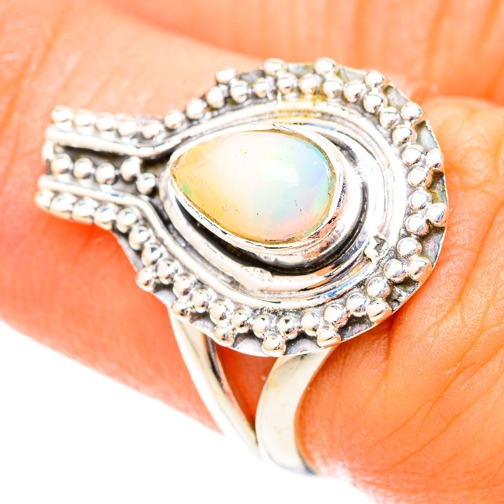 Ethiopian Opal Rings handcrafted by Ana Silver Co - RING119838