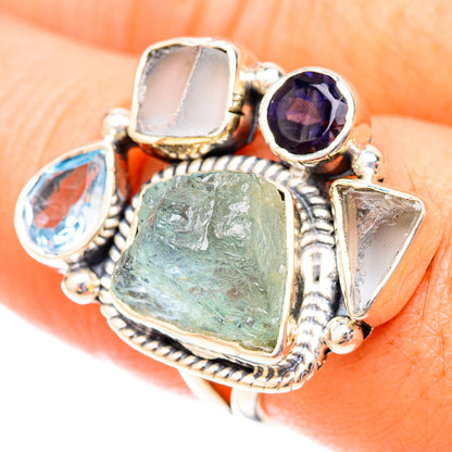 Aquamarine Rings handcrafted by Ana Silver Co - RING119842