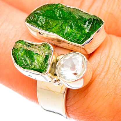 Chrome Diopside Rings handcrafted by Ana Silver Co - RING119853