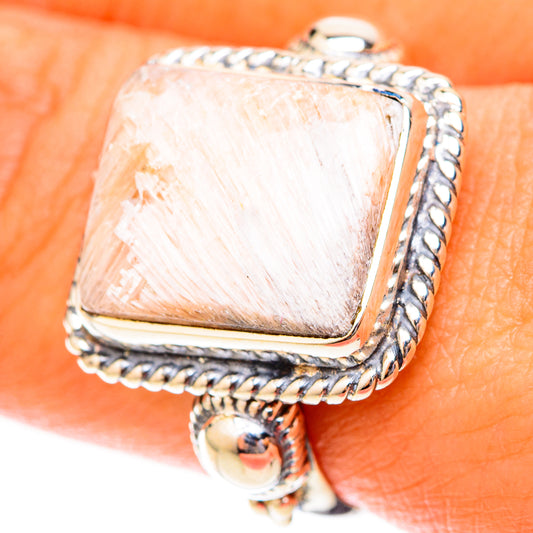 Scolecite Rings handcrafted by Ana Silver Co - RING119858