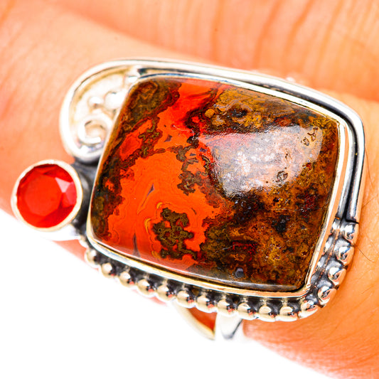 Moroccan Agate Rings handcrafted by Ana Silver Co - RING119886