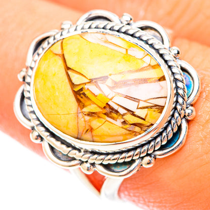 Brecciated Mookaite Rings handcrafted by Ana Silver Co - RING119888