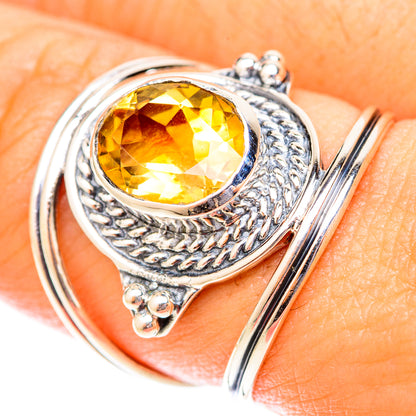 Citrine Rings handcrafted by Ana Silver Co - RING119890