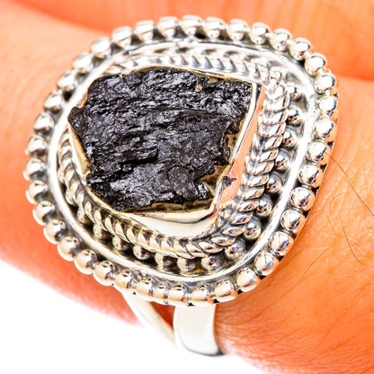 Tektite Rings handcrafted by Ana Silver Co - RING119896