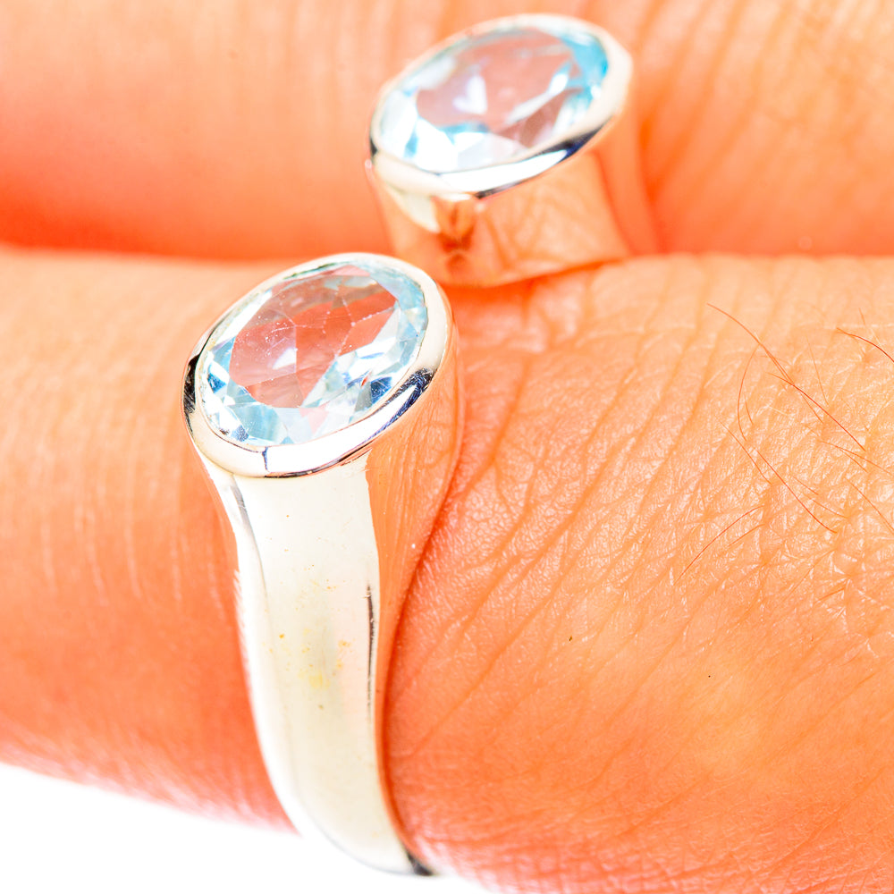 Blue Topaz Rings handcrafted by Ana Silver Co - RING119900