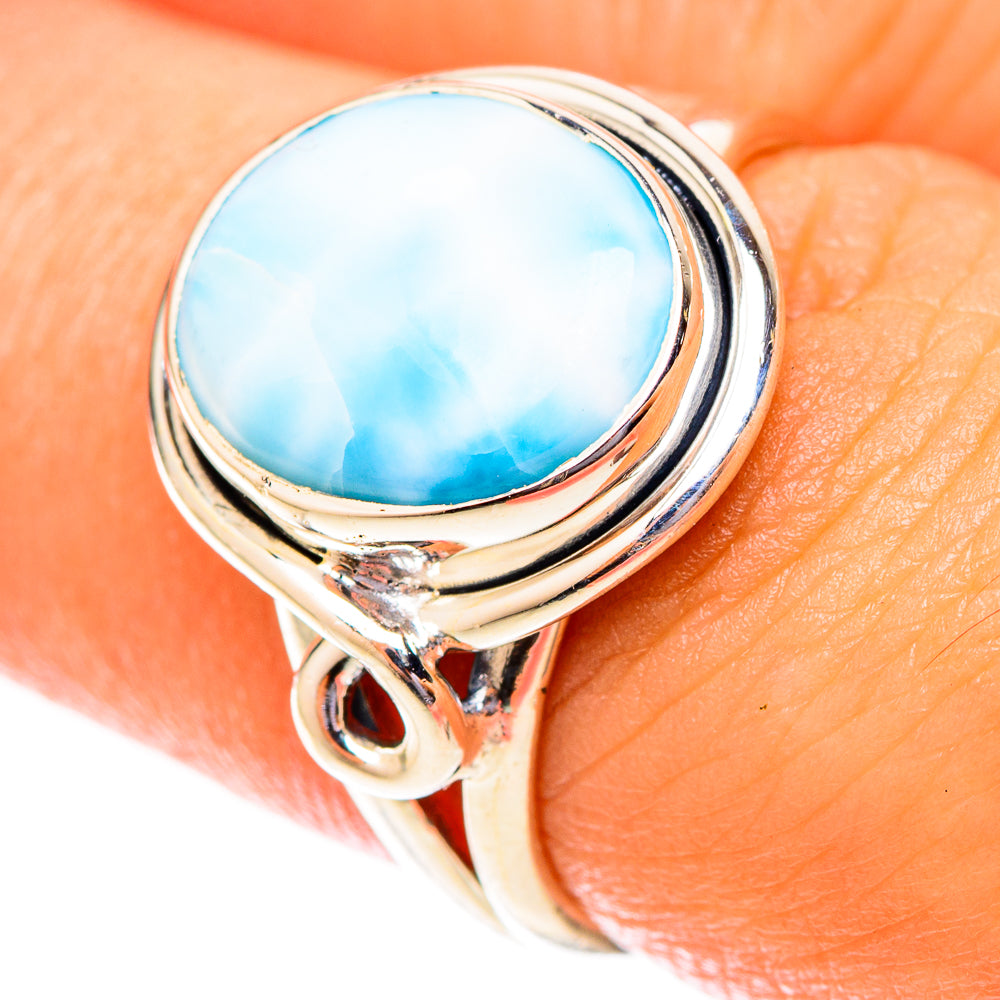 Larimar Rings handcrafted by Ana Silver Co - RING119903