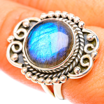 Labradorite Rings handcrafted by Ana Silver Co - RING119905