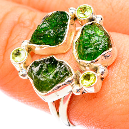 Chrome Diopside Rings handcrafted by Ana Silver Co - RING119910