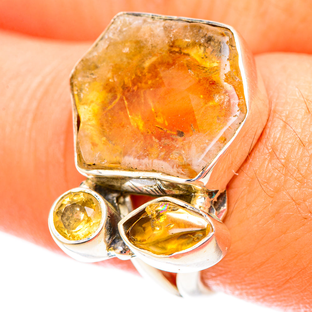 Citrine Rings handcrafted by Ana Silver Co - RING119915
