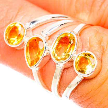 Citrine Rings handcrafted by Ana Silver Co - RING119916