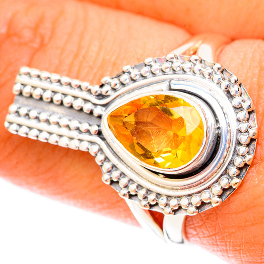 Citrine Rings handcrafted by Ana Silver Co - RING119917