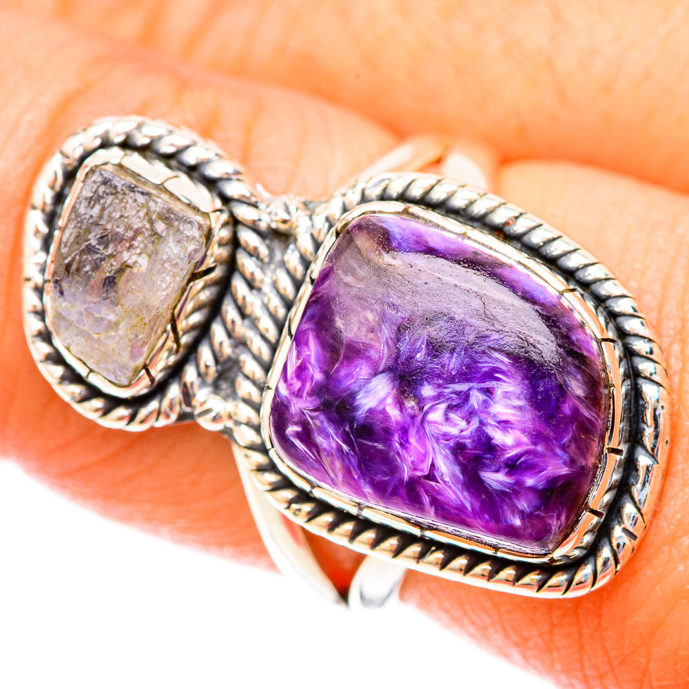 Charoite Rings handcrafted by Ana Silver Co - RING119920