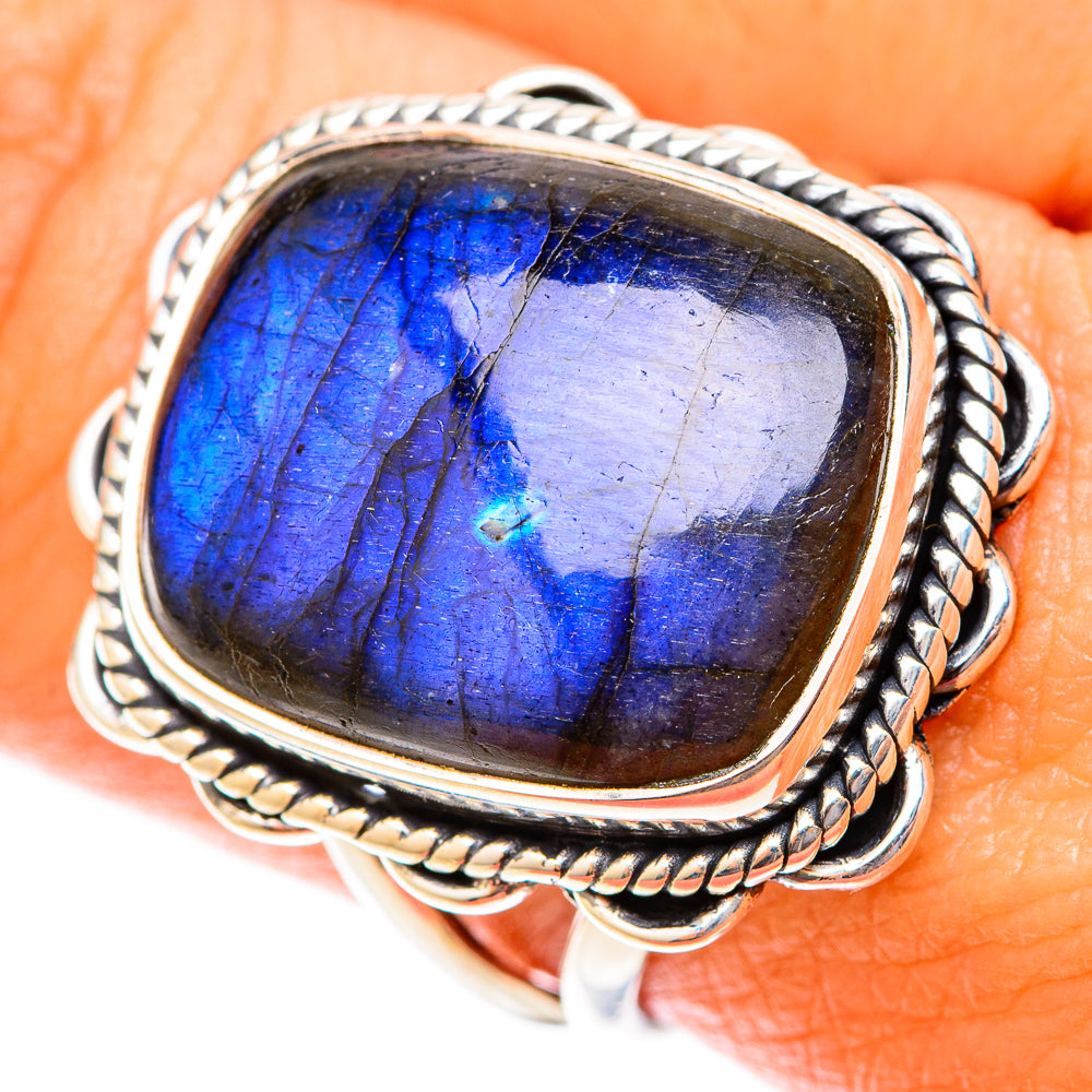 Labradorite Rings handcrafted by Ana Silver Co - RING119927